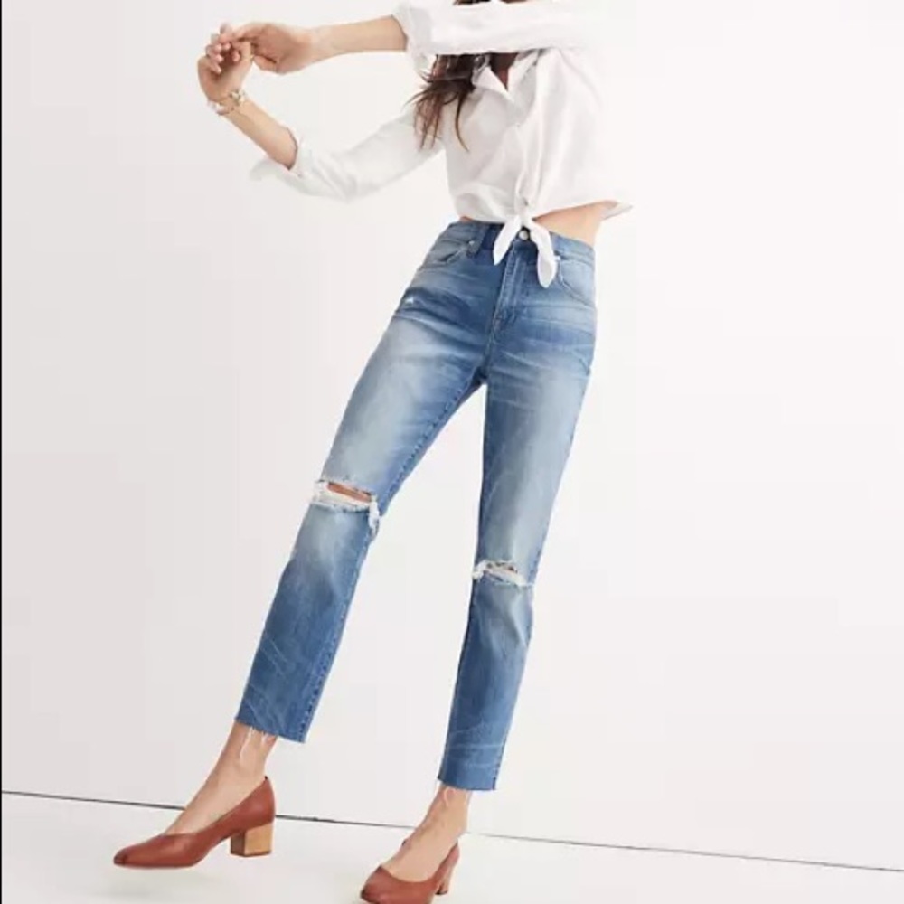 MADEWELL | HIGH RISE SLIM CROP BOYJEAN | 28